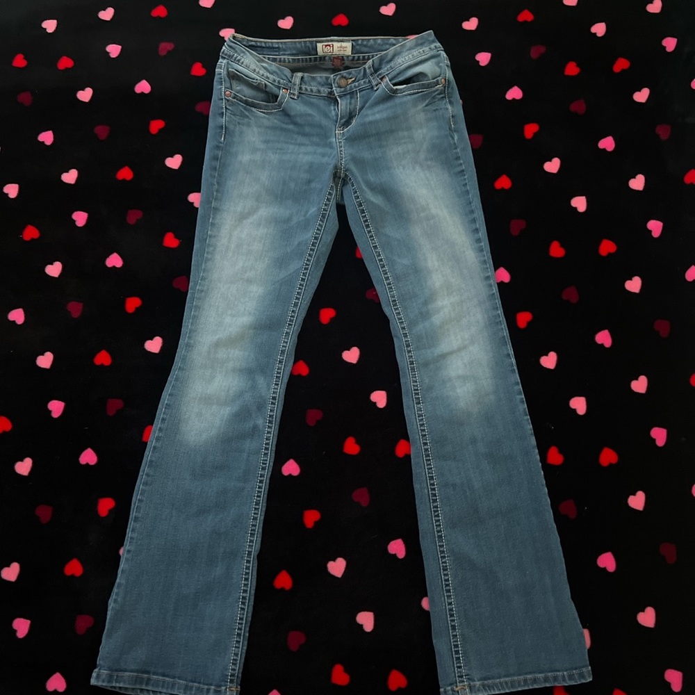 darkwashed flare jeans